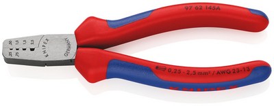 [110001380] KNIPEX ADEREINDHULSTANG 9762-145A               0,25-2,5 MM2 