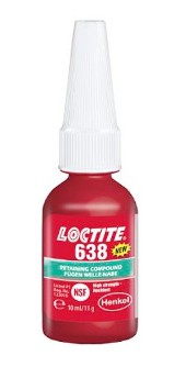 [115000200] LOCTITE HIGH STRENGTH BOTTLE 638 10ml. cylindrical fixings 1918983