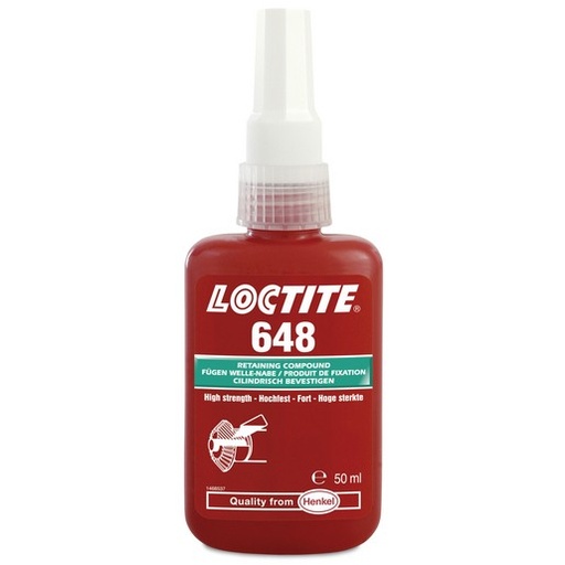 [115000215] BOTTLE a 50ml 648 HIGH TEMP. RETAINER