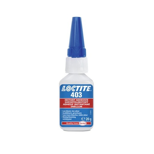 [115000360] FLACON LOCTITE SECONDENLIJM 403 20ml. metalen en lastige kunststoffen 1919336