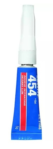 [115000430] TUBE LOCTITE SECONDELIJM (GEL) 454 5gr. transparant 303266