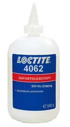 [115000870] BOTTLE LOCTITE SUPERFAST ADHESIVE 4062 - 500 GP plastics and rubber 234076