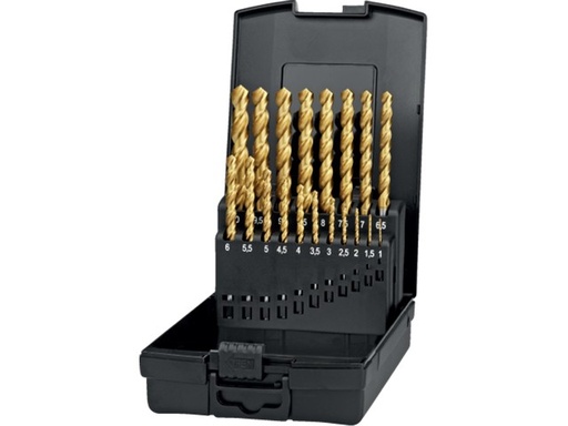 [128002050] DRILL SET HSS-CO 1-10x0.5 TiN  *A* 19.156.1000