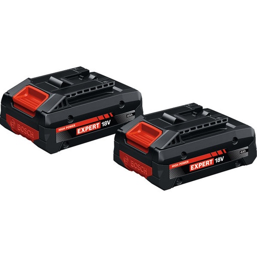 [066000170] BOSCH EXPERT 2 x EXBA18V-40 BATTERY SET TABLESS CELL 4.0Ah