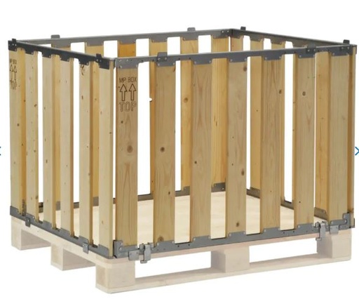 [978000560] PALLET SHIFT 4-PIECE FOLDABLE 1200X1000X800 WOOD 61-MPBE800