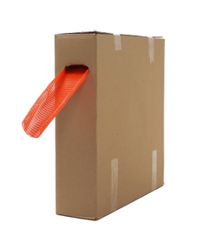 [978000910] ROLL of 100 mtr. TUBE MESH 100-200 mm ORANGE IN DISPENSER BOX