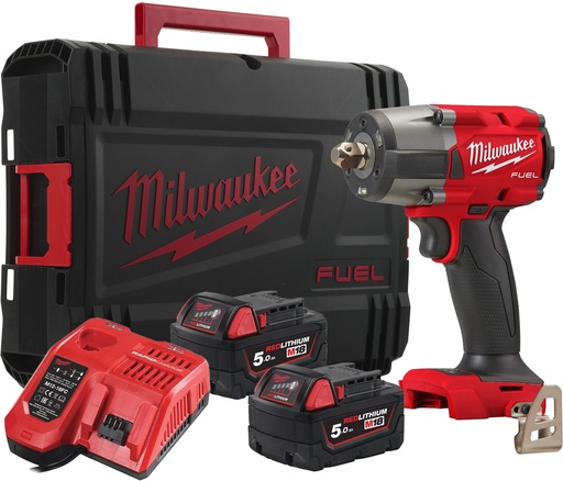 [260000065] MILWAUKEE M18 FUEL™ M18 FMTIW2P12-502X 1/2'' ACCU SLAGMOERSLEUTEL MET VERENDE BORGPEN 881Nm 4933478453