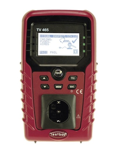 [916000045] TESTBOY TV465 PRO MULTIMETER MET AARDKABEL- ISOLATIEWEERSTAND
