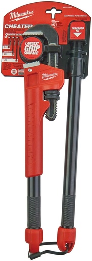 [260000745] MILWAUKEE VERSTELBARE PIJPSLEUTEL STAAL CHEATER 250/450/600mm 48227314
