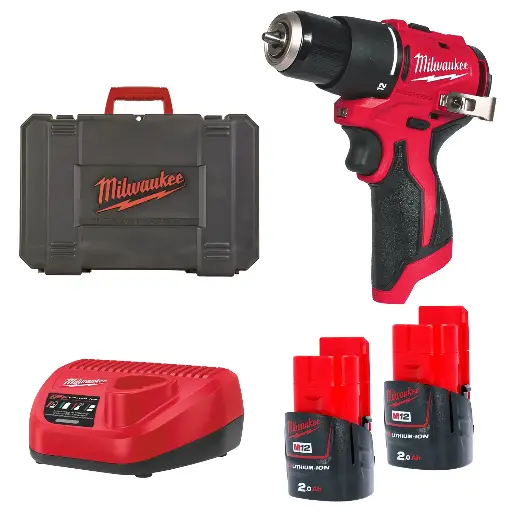 [260001630] MILWAUKEE M12™ M12 BLPDRC-202C COMPACTE ACCU KLOPBOORMACHINE 4933500422
