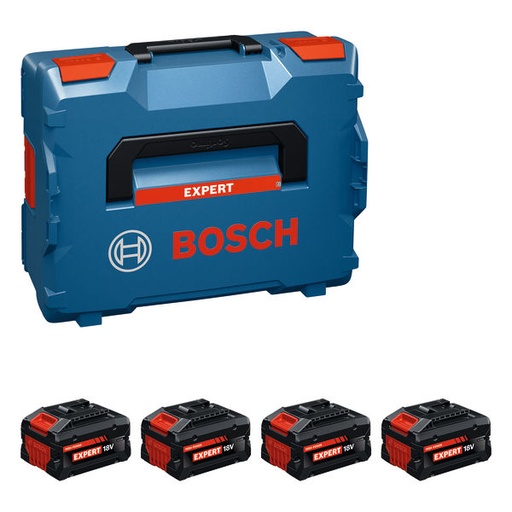 [066000090] BOSCH EXPERT 4x EXBA18V-55 5,5Ah ACCU SET TABLESS CELL 1600A0373H