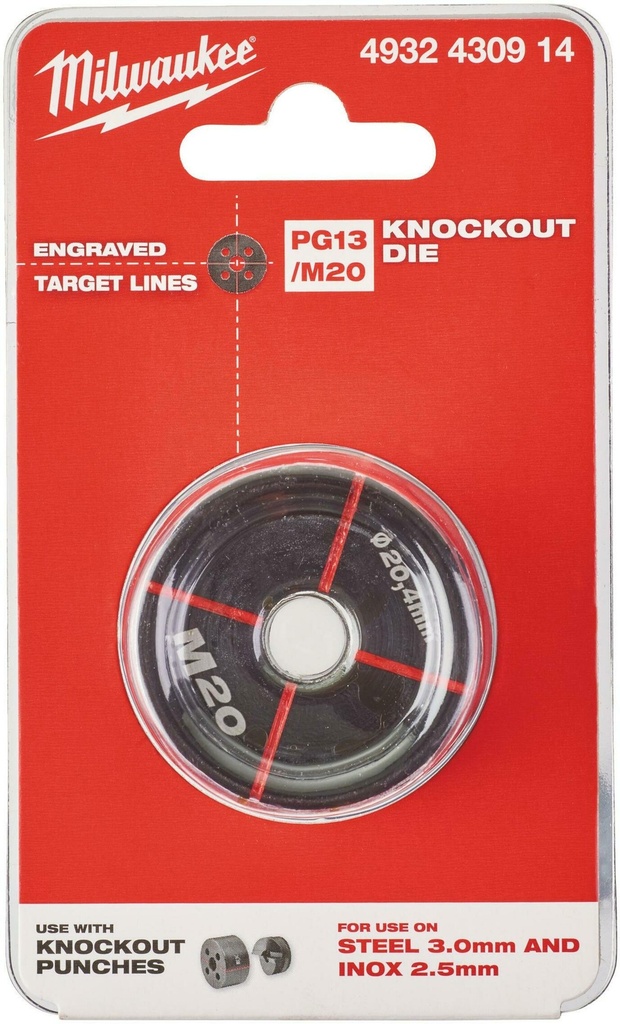 MILWAUKEE MATRIJS PG13 M20 4932430914