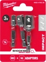 MILWAUKEE SHOCKWAVE™ IMPACT DUTY DOPPEN ADAPTERS 3-Delig 4932479228