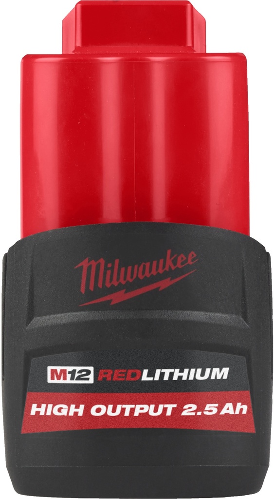 MILWAUKEE M12™ M12 HB2.5 HIGH OUTPUT™ ACCU 2,5Ah 4932480164