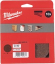 MILWAUKEE 150/6 HL SCHUURPAPIER VOOR VLAKSCHUURMACHINES 150mm KORREL 80 (10) Stuks. 4932492209