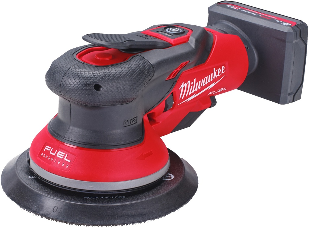 MILWAUKEE M12 FUEL™ M12 FROS2.5-0 EXCENTRISCHE ACCU SCHUURMACHINE 150mm MET 2,5mm ROTATIE 4933493648