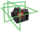 MILWAUKEE M12™ M12 3PLKIT-401P DRIEDIMENSIONALE ACCU LASER MET 3 GROENE 360° LASER CIRKELS 4933478960