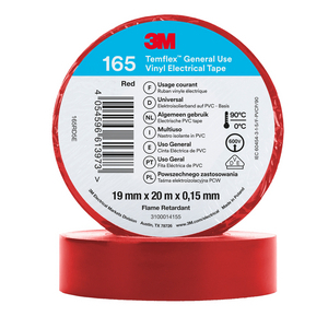3M TEMFLEX ISOLATIETAPE ROOD 165RD5E 19mm x 20mtr 7100184807