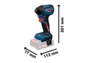 BOSCH EXPERT EXDR18V-230 ACCU SLAGSCHROEVENDRAAIER 230Nm SOLO IN L-BOXX