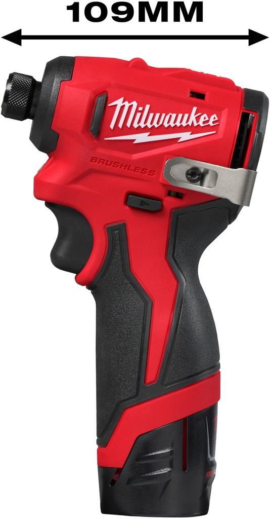 MILWAUKEE M12™ M12 BLIDRC-202C COMPACT SLAGSCHROEVENDRAAIER 1/4'' HEX 124Nm 4933499690