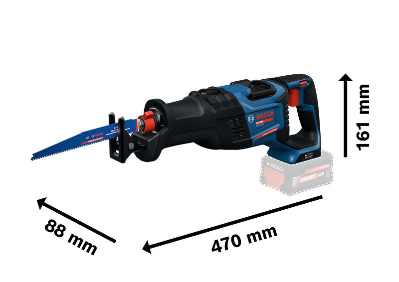BOSCH EXPERT EXSA18V-32 ACCU RECIPROZAAGMACHINE SOLO IN L-BOXX