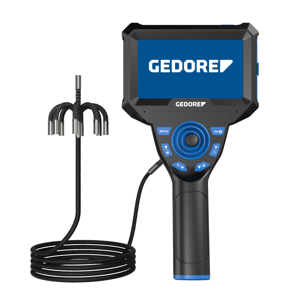 GEDORE KL-0880-11 K MICRO VIDEOSCOOP 360° MET 4-WEG SCHARNIER IN HARD CASE ETUI 3517381 *A*