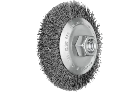 PFERD SCHIJFBORSTEL STAAL ONGETORDEERD MET SCHROEFDRAAD KBU Ø100x10x0,35mm M14 43316010 (MOQ 5st)