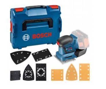 BOSCH GSS 18V-10 CORDLESS SANDER sanding plate 113mm INCLUDING ACCESSORIES IN L-BOXX