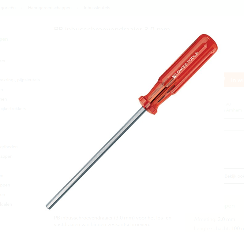 PB CLASSIC HEX SCREWDRIVER 205.3-100