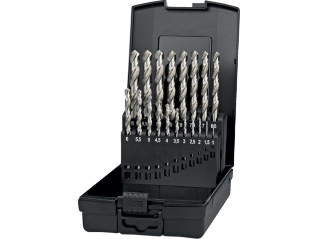 DRILL SET IT HSS 1-10x0.5 BLANK SLA. IN PLASTIC BOX