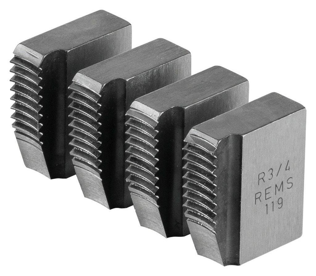 SET of 4 THREAD CUTTINGS BSPT R 3/4" 521042