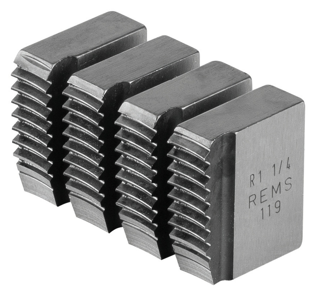 SET of 4 THREAD CUTTINGS BSPT R 1.1/4" 521062