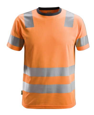 HIGH VIS T-SHIRT ORANGE 2530 5500 XL WITH STRIPING