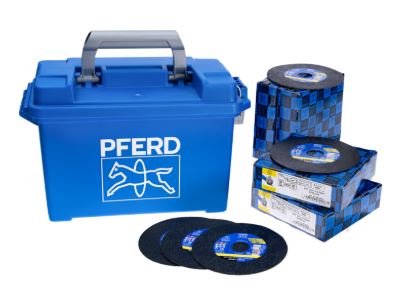 PFERD STEELOX CUTTING DISC 125X1.0MM 100 PIECES IN PLASTIC CASE *ACTION*