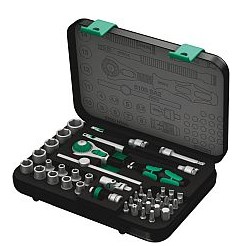 WERA SOCKET SET ZYKLOP 1/4" 42-PIECE 8100SA2