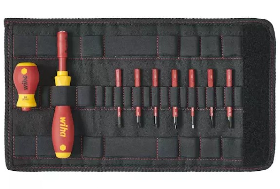 SCREWDRIVER SET VDE SLIM VARIO 10-DEL 41232 + BAG + BITS