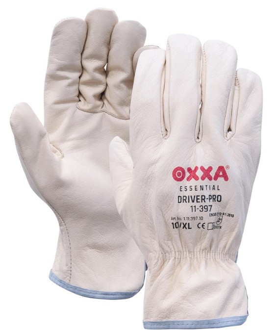 PR WORK GLOVES DRIVER MAT:10 SPOEPEL GRAIN LEATHER WHITE
