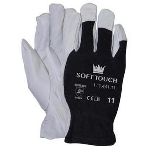 PR WERKHANDSCHOENEN CHAUFFEUR MT:10 SPOEPEL NAPPALEER WIT