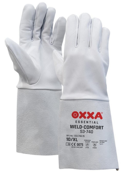 PR.WELDING GLOVES TIG WHITE HOOD 15cm (NAPPA LEATHER) SIZE: 11