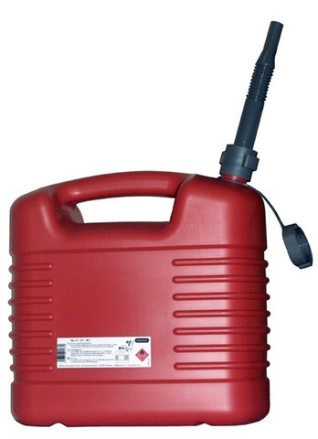 JERRYCAN 20L PE  (BENZINE+DIESEL) ROOD 