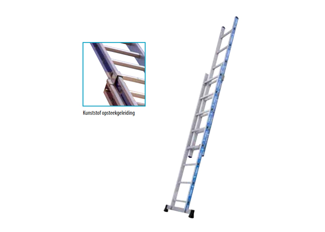 OPSTEEKLADDER ALU.2422  2x10 treden 