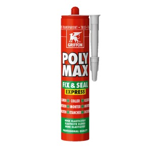 GRIFFON POLYMAX FIX & SEAL WIT 290ML. montagelijm en afdichtingskit 6150450