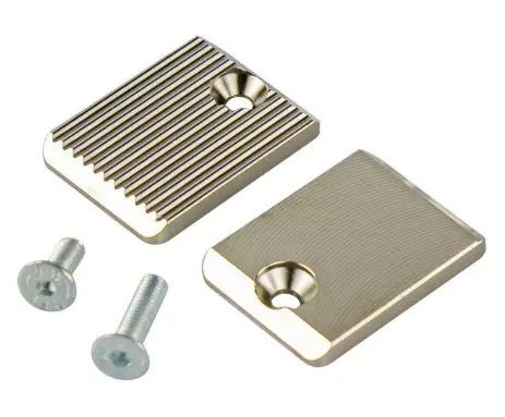 SET of 2 PIECES SV-PLATES 244703 v. 24470001 ( 1x ribbed / 1x flat + screws)