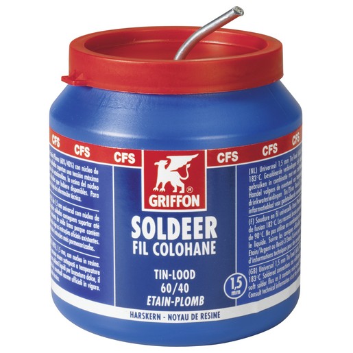 POT GRIFFON SOLDERING WIRE 60/40 HK 1.5mm 500Gr. Tin/Lead 1236163