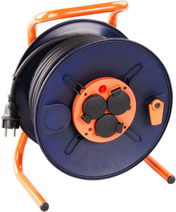 KABELHASPEL XP-PRO 40M 3x1,5mm² H07RN-F SPATWATERDICHT IP44 + THERM BEVEILIGING