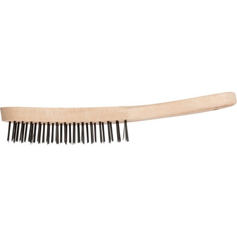 3-ROW STEEL WIRE HAND BRUSH