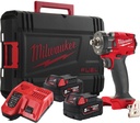 MILWAUKEE 18V SLAGM.SL. M18FIW2F12-502X + HD-BOX + QUICK CHARGER + 2X 18V 5.0Ah BATTERY
