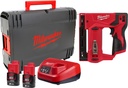 MILWAUKEE CORDLESS MACHINE M12 BST-202X INCLUDING 2 x 2.0AH BATTERIES AND CHARGER IN CASE