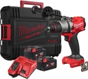 MILWAUKEE CORDLESS DRILL M18 ONEDD3-502X WITH 2X 5.0AH BATTERY AND CHARGER IN HD BOX