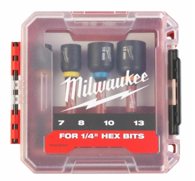 BITDOPSET SHOCKWAVE 1/4"  4 DLG 7-13mm 4932492445